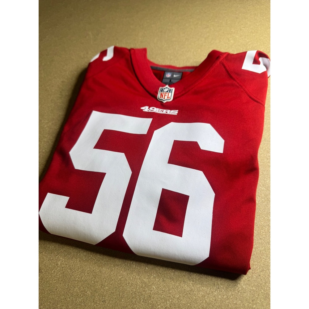 Nike San Francisco 49ers Reuben Foster 56 Jersey Youth Large Red NFL On Field